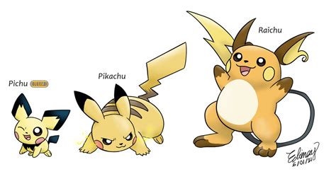 Pichu evolution by Edimay on DeviantArt