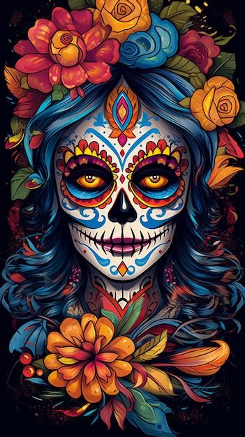 Premium AI Image | day of the dead art