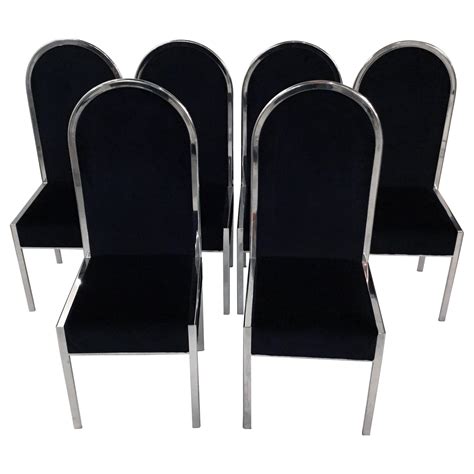 A Set of Twelve Willy Rizzo Dining Chairs at 1stDibs