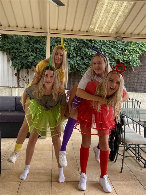 #costume #halloween #teletubbies #friends #group #dressup #outfits 4 ...