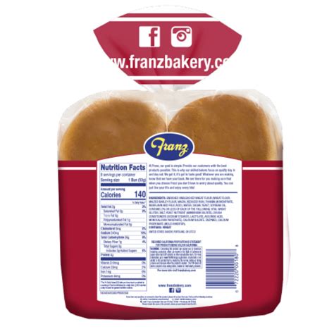 Franz Hamburger Buns, 8 ct / 15 oz - QFC