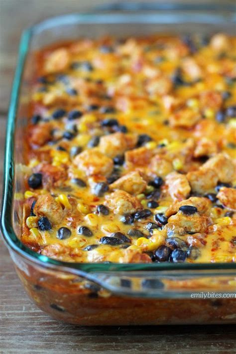 Layered Chicken Enchilada Casserole With Corn Tortillas : Crock Pot ...