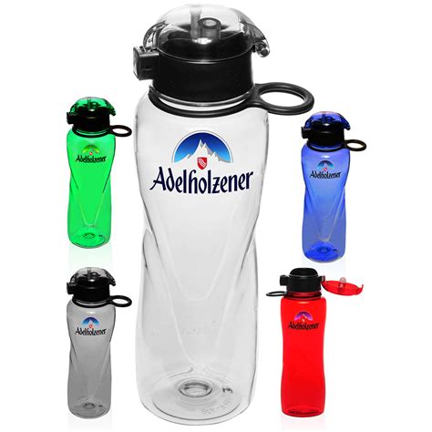 Logo #PG120 25 oz. BPA Free Tritan Bulk Plastic Water Bottles