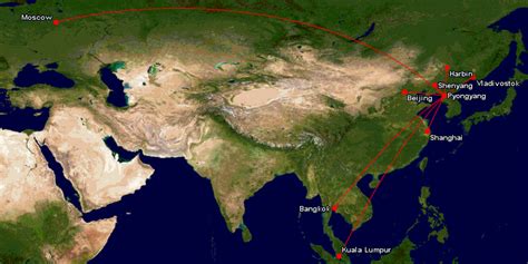 Air Koryo Route Map