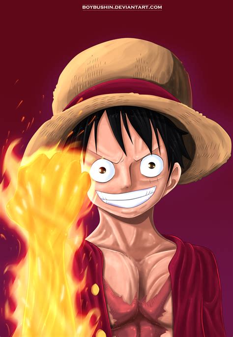 Monkey D. Luffy-Red Hawk by BoyBushin on DeviantArt