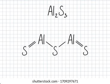 Aluminium Sulfide Formula Handwritten Chemical Formula Stock Illustration 1709297671