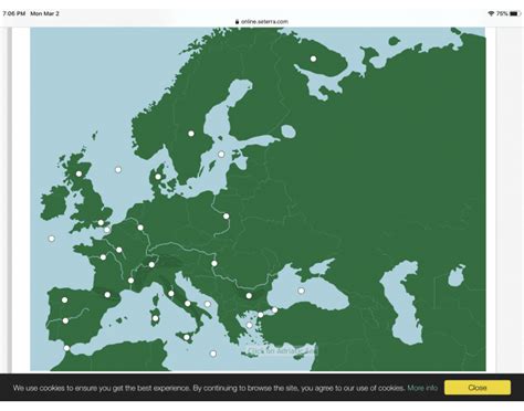 European Physical Features Map Quiz