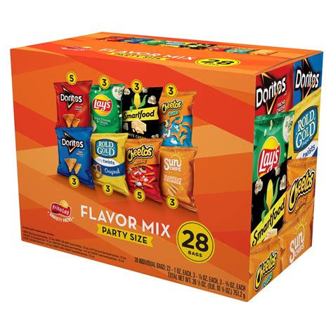 Frito-Lay Flavor Mix Snacks Variety Pack, Party Size, 28 Count (Assortment May Vary) - Walmart ...