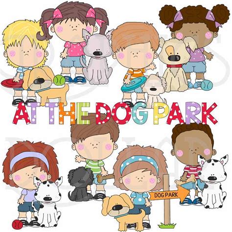 At the Dog Park Clip Art - Graphics Dollar