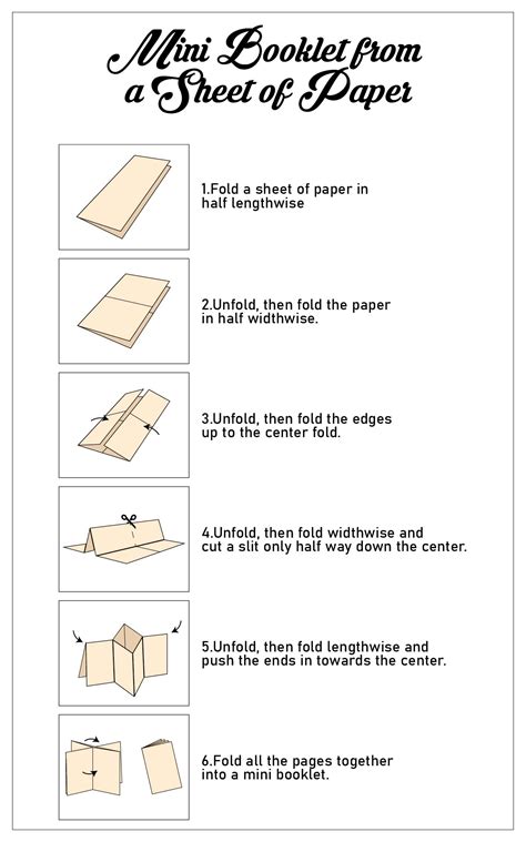 Booklet Free Printable Mini Book Template