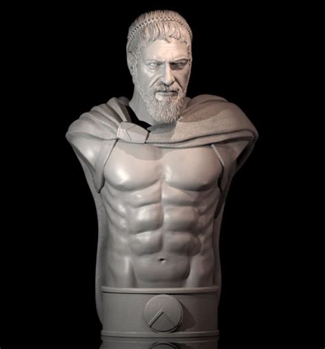 Leonidas Bust 300 Spartan King Resin Statue 3D Printed UNPAINTED - Etsy