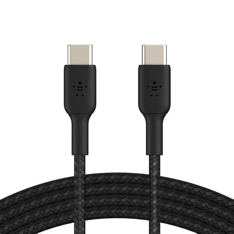 Braided USB-C to USB-C Cable (1m / 3.3ft, Black) | Belkin: US