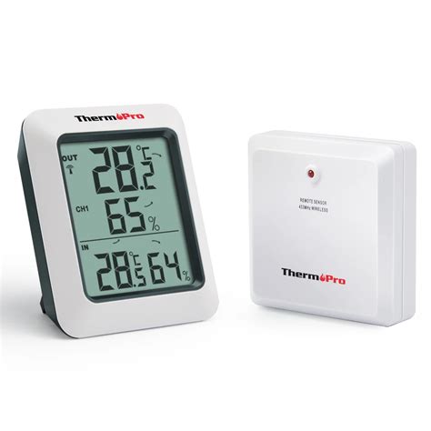 ThermoPro TP60 60M Wireless Digital Hygrometer Indoor Outdoor ...