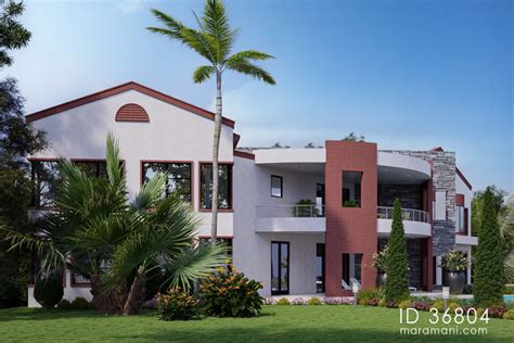 Modern 6 bedroom mansion - ID 36804 - House plans by Maramani