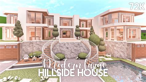 Large Modern Hillside House | Bloxburg Build - YouTube