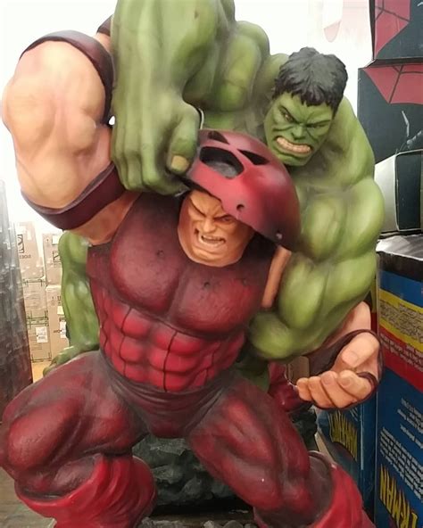 Juggernaut Vs. Hulk Custom 1/4 Statue. #sideshowcollectibles #hottoys # ...