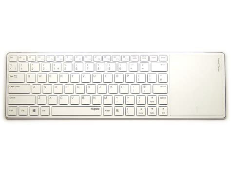 Ultra Slim White Bluetooth Touchpad Keyboard : E6700W : The Keyboard ...