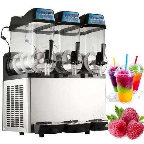 12L×3 800W Ice Slush Machine , Commercial Slush Machine For Frozen Beverage