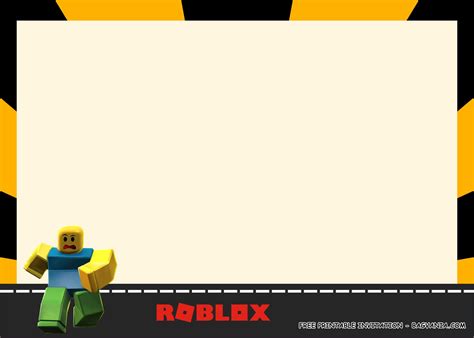 (FREE PRINTABLE) – ROBLOX Birthday Party Kits Template | FREE Printable Birthday Invitation ...