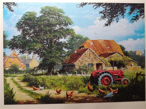 Finished my first 3000 pieces puzzle, Cottage (Trefl) : r/Jigsawpuzzles