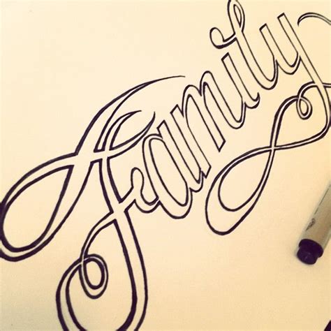 "Family." __ Hand Lettering by [ts]Christer | Tattoo lettering, Tattoo lettering styles ...