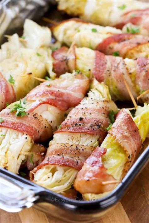 Bacon Wrapped Cabbage (keto/low carb) - Easy Low Carb