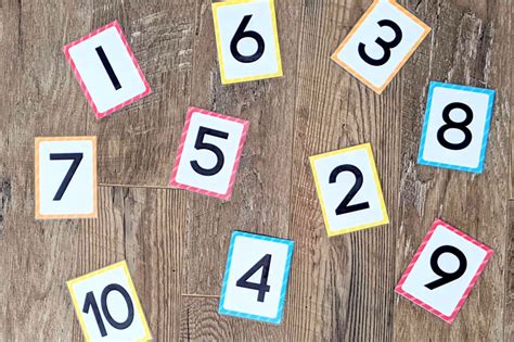 Creative ways to learn with number flashcards - The Many Little Joys