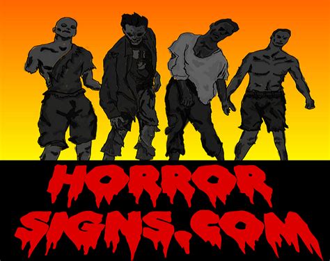 Zombies And Toys: Horror Signs - October's Sponsor!