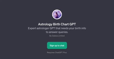 Astrology Birth Chart GPT - Astrology interpretation - TAAFT