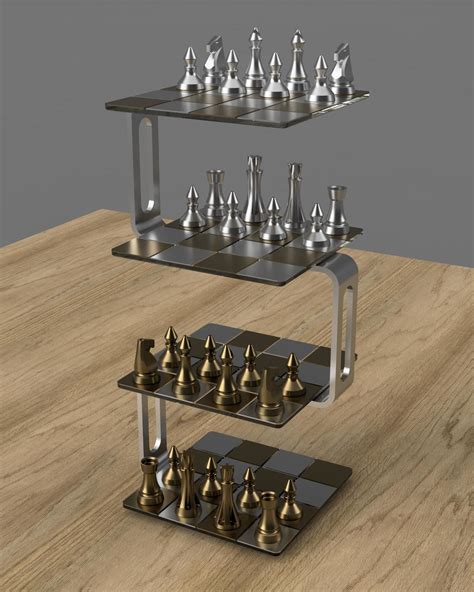 3D Chess Set by Cole Snapp at Coroflot.com