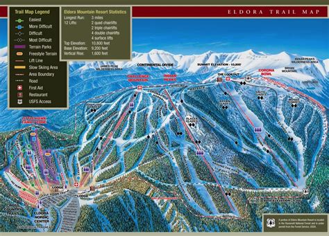 Eldora Mountain Resort Trail Map | Colorado Ski Resort Maps