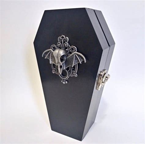 Your new Coffin Jewelry box stands 7 1/2 inches tall, 4 1/4 inches at ...