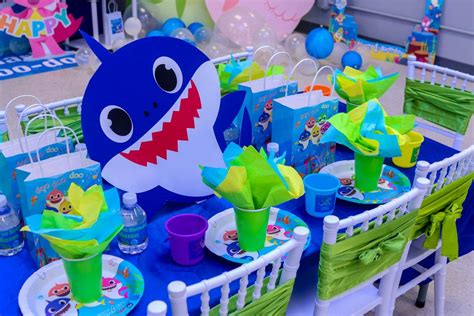 Baby shark Birthday Party Ideas | Photo 2 of 15 | Catch My Party