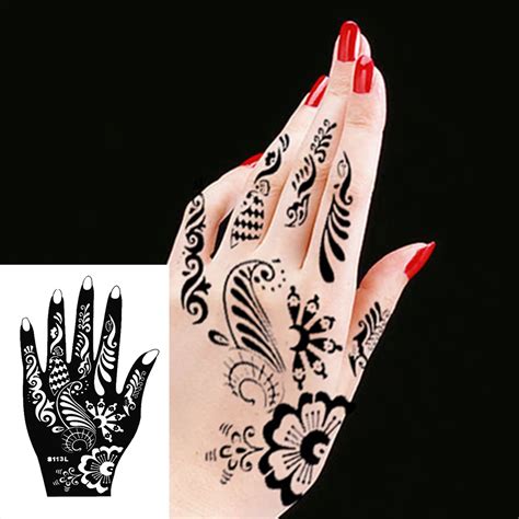 Body Hand Ink Tattoo Art India Henna Design Simply Stencil Mehndi ...