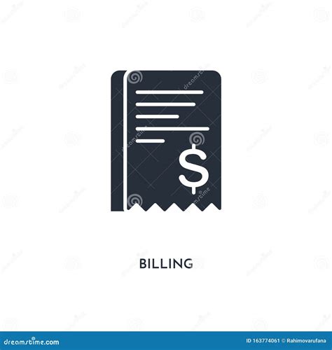 Billing Icon. Simple Element Illustration. Isolated Trendy Filled ...