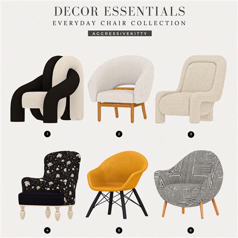 Download DESIGN ESSENTIALS l Modern Chair Collection - The Sims 4 Mods ...