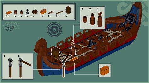 LEGO MOC LEGO Viking Longship by JonasKramm | Rebrickable - Build with LEGO