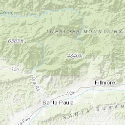 Ventura County Rainfall Totals Map - Maps For You