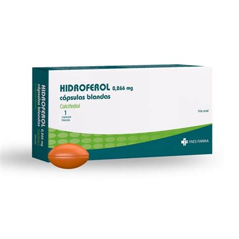 Hidroferol Calcifediol 0.266 mg caja de 1 capsulas blandas