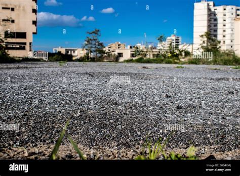 Varosha, Northern Cyprus - January 06, 2022 Cityscape of Varosha, a ...