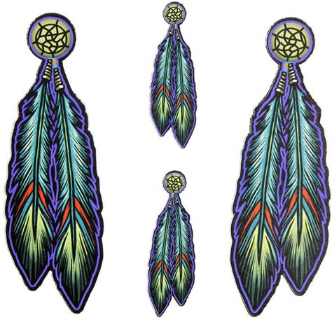 Tribal Indian Native Feather Stickers | Feather clip art, Native ...