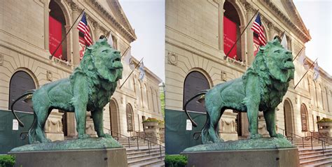 File:Art Institute of Chicago Lion Statue (parallel stereo pair).jpg ...