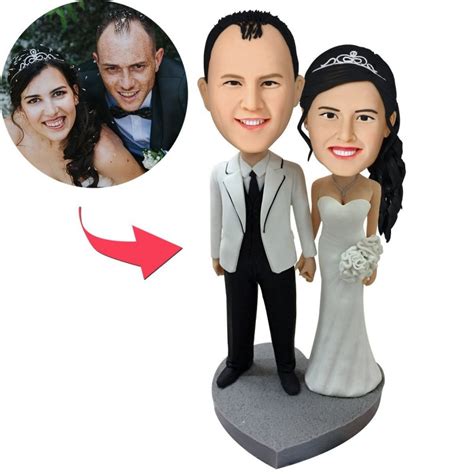 Custom Sweet Wedding Bobbleheads by bestcustombobbleheads, Made in UK