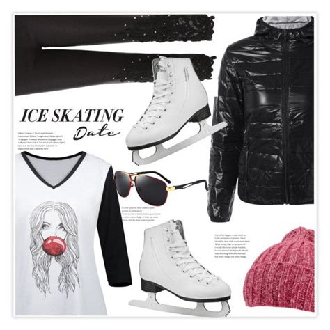 an article in the magazine features ice skating clothes and accessories, including a red beanie