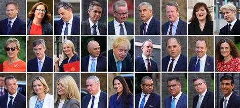 CABINET MINISTERS UK GOVERNMENT UNDER BORIS JOHNSON'S ADMINISTRATION ...