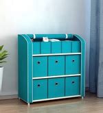 Buy Multi utility storage organizer with 3 Shelf in Blue Colour by Fabura Online - Kids Storage ...