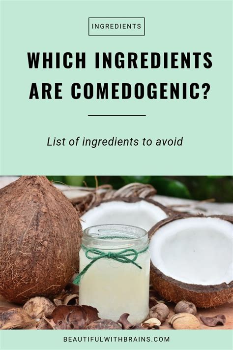 List Of Comedogenic Ingredients To Avoid