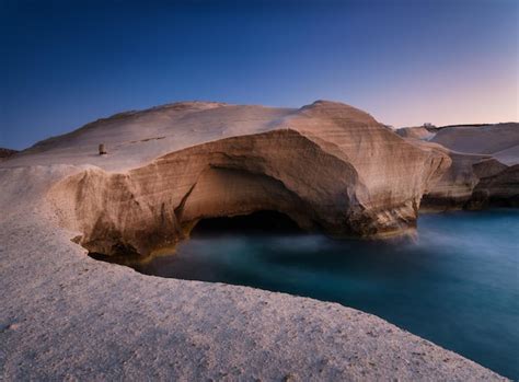 Premium Photo | Sarakiniko beach milos island greece a seascape during ...