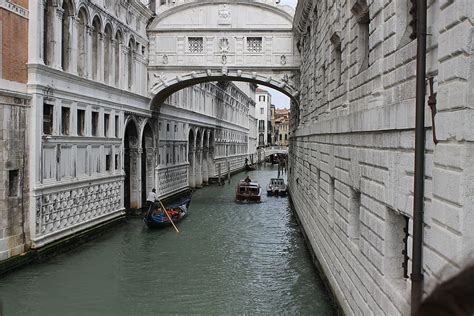 HD wallpaper: venice, the bridge of sighs, channel, gondola, italy ...