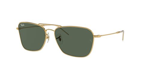 Caravan Reverse Sunglasses in Gold and Green - RBR0102S | Ray-Ban® EU